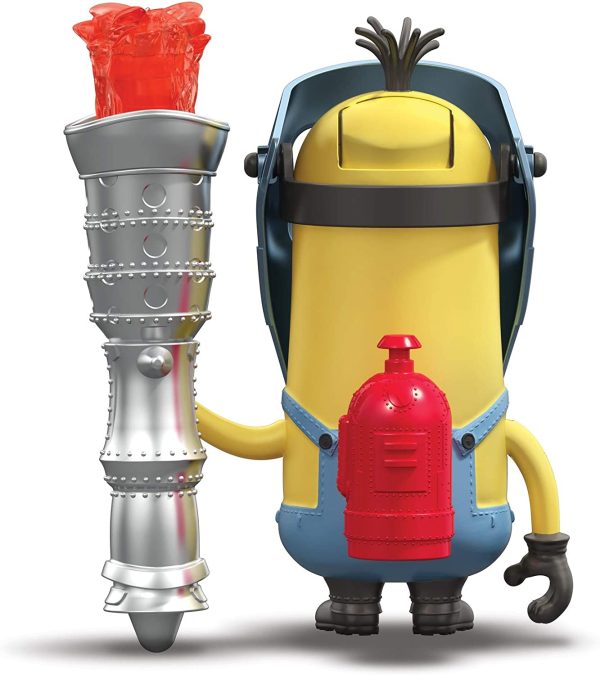 Minions The Rise of Gru Kevin Action Figure with Button Activated Flamethrower and Construction Accessories Online Hot Sale