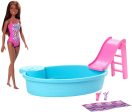 Barbie Estate Playset with Brunette Doll, Pool, Slide & Accessories Online Sale