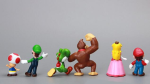 6pc Super Mario Bros Peach Toad Mario Luigi Yoshi Donkey Kong Action Figure Toys Cheap