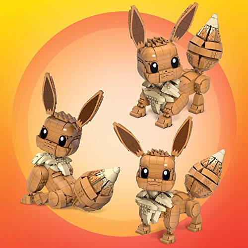 Mega Construx Pokemon Jumbo Eevee Figure Building Set Online now