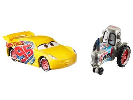 Disney Pixar Cars Bumper Save Racing Tractor and Rust-Eze Cruz Ramirez 2-Pack Sale