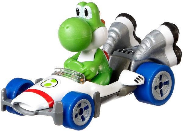 Hot Wheels Mario Kart DieCast Yoshi with B-Dasher Vehicle on Sale