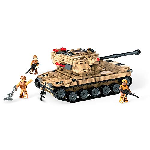 Mega Construx Army Tank Military Toy Building Set with Action Figure Supply