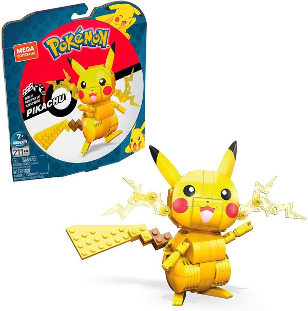 Mega Construx Pokemon Pikachu Figure Building Set with Battle Action Online Sale