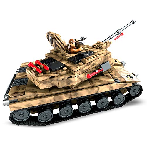 Mega Construx Army Tank Military Toy Building Set with Action Figure Supply