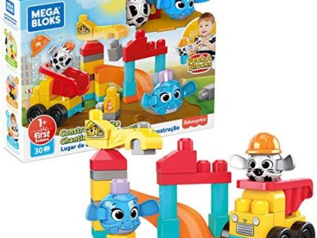 Mega Bloks Peek A Blocks Construction Site, 30 Pieces on Sale