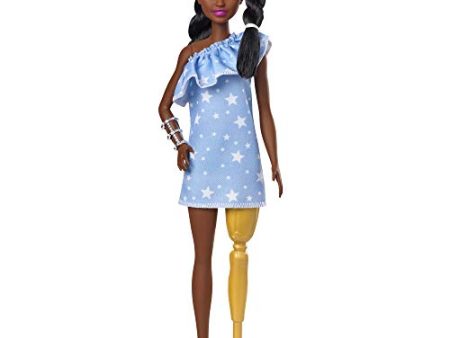 Barbie Fashionistas Doll with 2 Twisted Braids & Prosthetic Leg Supply